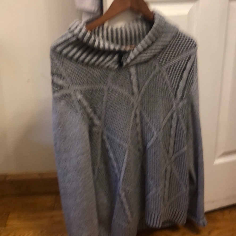 Gray cashmere style sweater